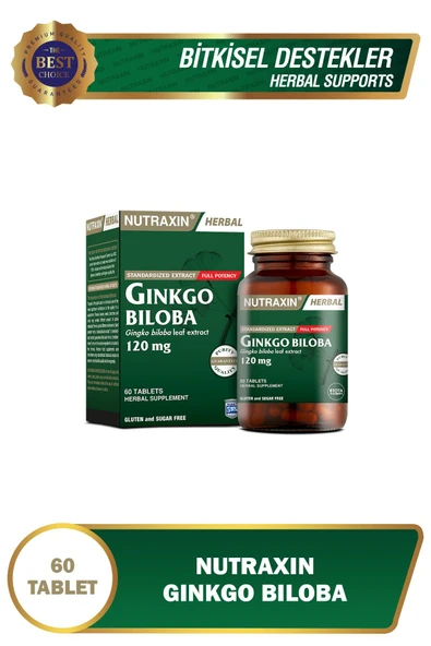 Nutraxin Ginkgo Biloba 60 Tablet ürün görseli 1