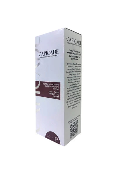 Capicade Torba ve Morluk Karşıtı Göz Altı Kremi 20 ml ürün görseli 1