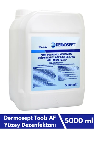 DERMOSEPT Tools Af Alkol Bazlı Medikal ve Tıbbi Yüzey Solüsyonu 5000 ml ürün görseli 1