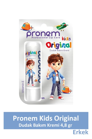 Pronem Kids Dudak Bakım Kremi Erkek Sade 4,8gr ürün görseli 1