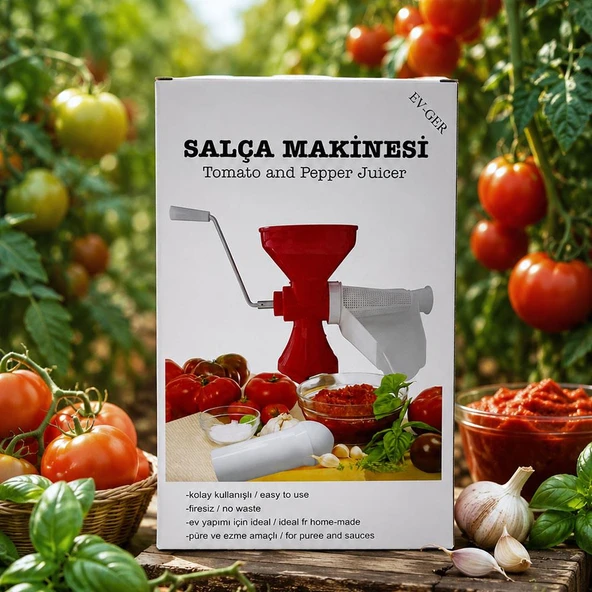 Salça Makinası Ev Tipi Pratik Evger - Resim 5