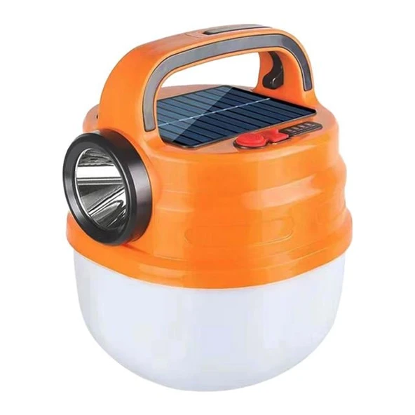 Powermaster HB-V70 Çift Işıklı  6 Modlu (El Feneri+5  Kademe) 50 Watt Şarj Edilebilir Kamp Feneri ürün görseli 1
