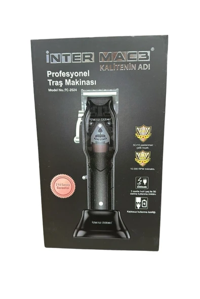 İnter Mac3 İntermac Tc-2024 Profesyonel Çelik Bıçak Ve Gövdeli Tıraş Makinesi ürün görseli 1