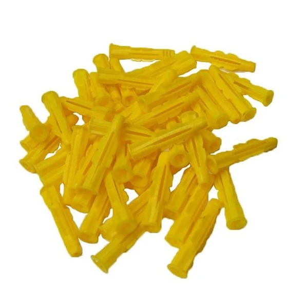 Plastik Dübel Sarı 10 MM 100 Adet ürün görseli 1