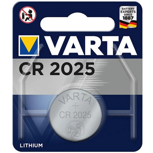 Varta CR 2025 3 Volt Tekli Lityum Pil ürün görseli 1
