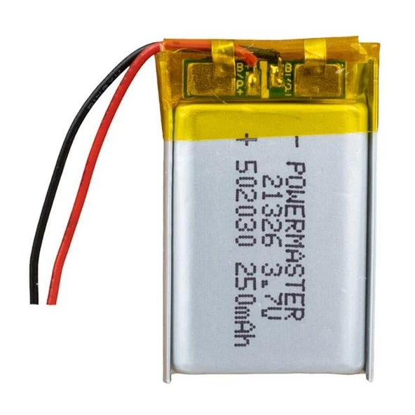 PowerMaster 502030 3.7 Volt 250 Mah Lityum Polimer Pil ürün görseli 1