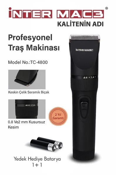 İNTER MAC3 PROFESYONEL TRAŞ MAKİNESİ KALİTENİN ADI ürün görseli 1