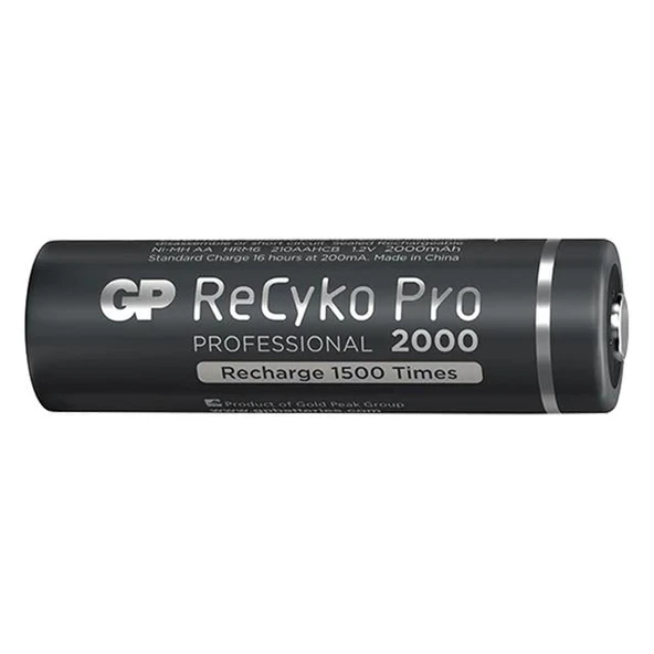 Gp Recyko Pro AA 2000 Mah Şarjlı 4'lü Pil - Resim 2