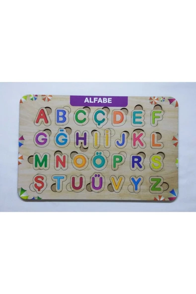 Kubbehan Ahşap Alfabe Puzzle Eğitici Oyuncak ürün görseli 1