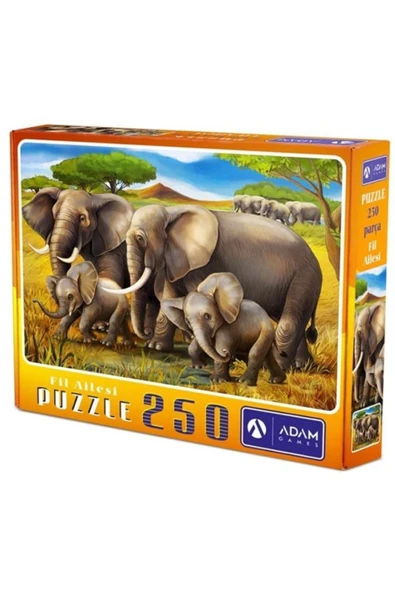 EDKZEKA Fil Ailesi 250 Parça Çocuk Puzzle ürün görseli 1