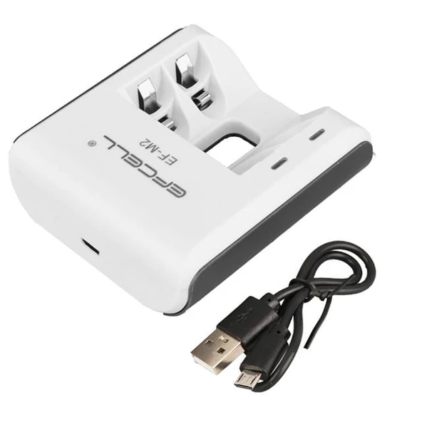 Efcell M2 AA/AAA 2'li Pil Şarj Cihazı - Resim 2