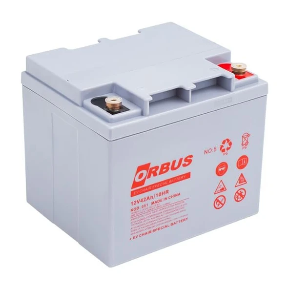Orbus 12 V 42 A Engelli Araç Aküsü (197x165x175 Mm) ürün görseli 1