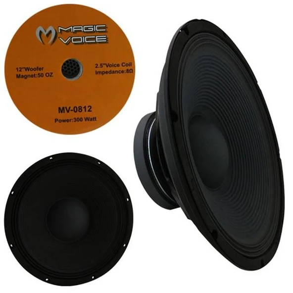Magicvoice MV-0812 30 Cm Yedek Hoparlör  (MV-3412 İçin) ürün görseli 1