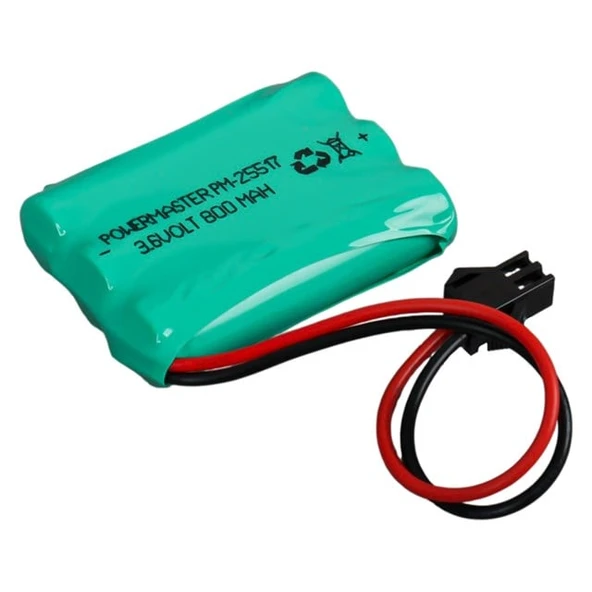 Powermaster PM-25517 3.6 Volt 800 mAh 3'lü İnce Telsiz Telefon Pili ürün görseli 1
