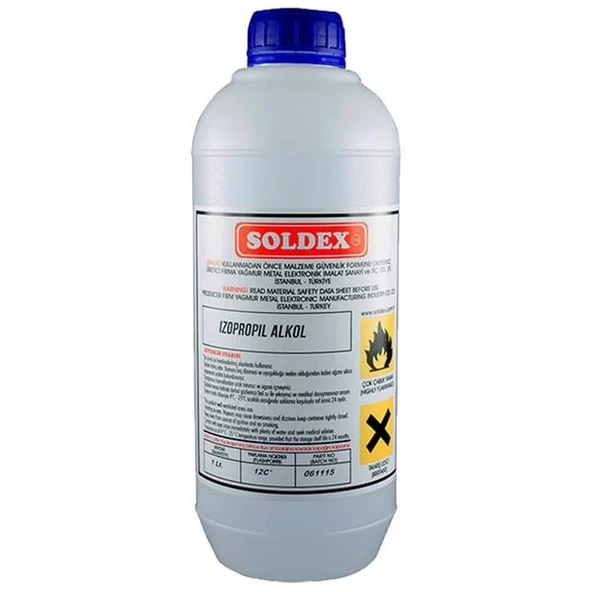 Soldex Izopropil 1 Lt. Alkol ürün görseli 1
