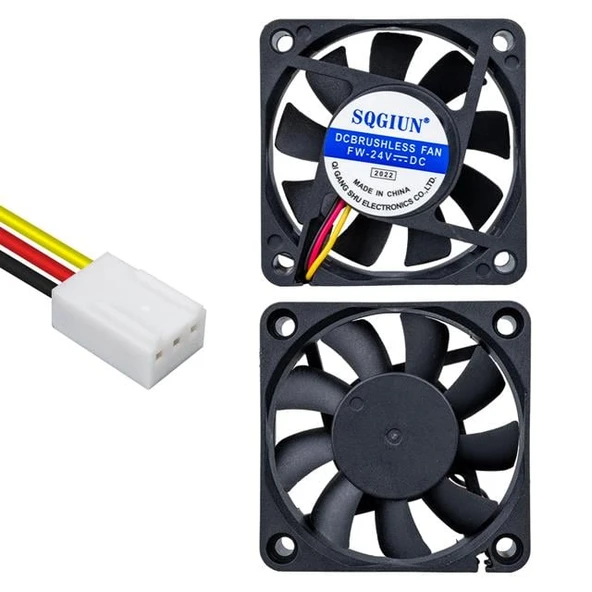 PowerMaster IC-216A Fırçasız DC Fan 60X60X15mm 24 Volt 3 Pin (Seri 1) ürün görseli 1