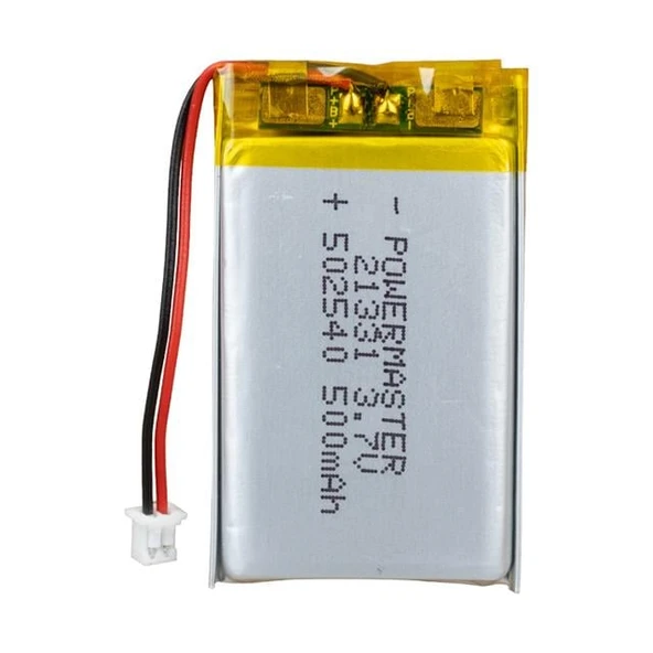 PowerMaster 502540 3.7 Volt 500 Mah Lityum Polimer Pil ürün görseli 1