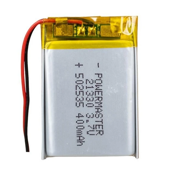 PowerMaster 502535 3.7 Volt 400 Mah Lityum Polimer Pil ürün görseli 1