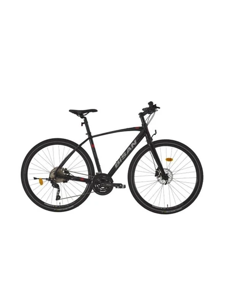BİSAN TRX 8600 DEORE ERKEK ŞEHİR BİSİKLETİ 54CM HD 28 JANT 30 VİTES PARLAK SİYAH KIRMIZI ürün görseli 1