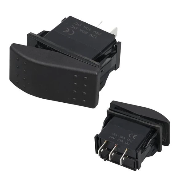 PowerMaster Sembolsüz Işıksız 3 Pinli On-Off 12-24V Marin Switch ürün görseli 1