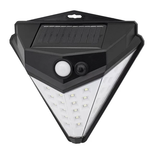 Powermaster T-1622 Güneş Enerjili Hareket Sensörlü Solar Duvar Lambası 180° ürün görseli 1