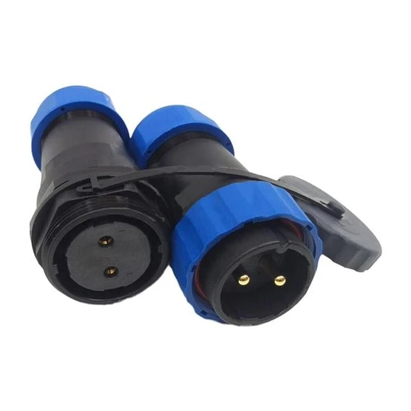 SD28 Su Geçirmez 2 Pin 28 Mm Düz Kablo Konnektör ürün görseli 1