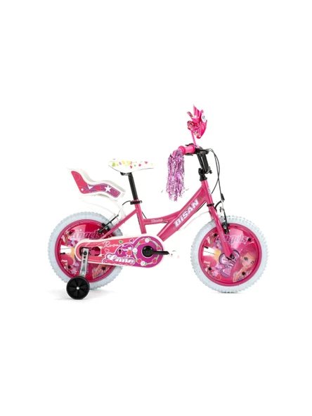 BİSAN ROSE KIZ ÇOCUK BİSİKLETİ 26CM V 16 JANT METALİK PEMBE PEMBE ürün görseli 1