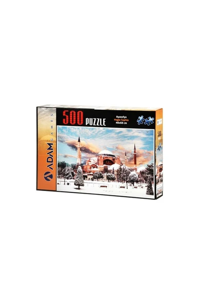 EDKZEKA Karlı Ayasofya 500 Parça Puzzle ürün görseli 1