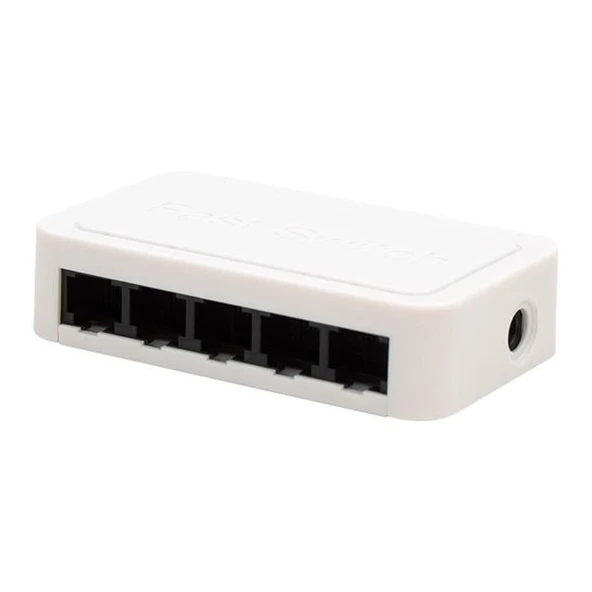 PowerMaster PM-17647 5 Port 10/100 Mbps Ethernet Switch ürün görseli 1