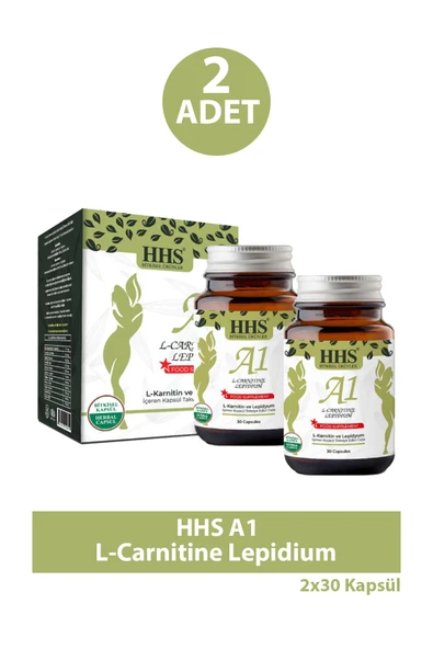 HHS A1 L-Carnitine Lepidium 30 Kapsül 2 Adet ürün görseli 1