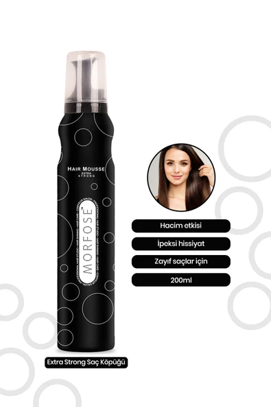 Morfose Extra Strong Köpük 200 ml 2 Adet - Resim 2