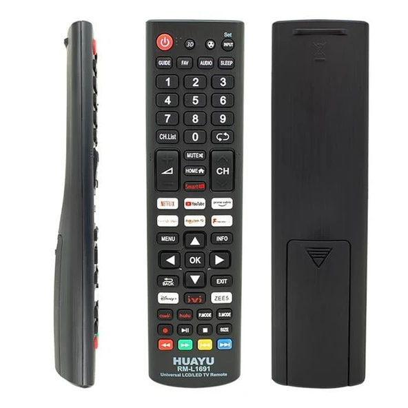Huayu RM-L1691 Netflix-YouTube-Prime Video-Google Play Tuşlu Universal Lcd Led Tv Kumandası ürün görseli 1
