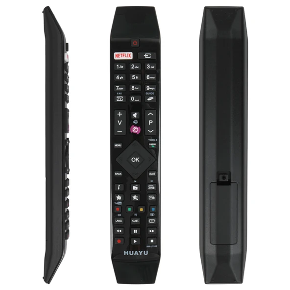 Huayu RM-L1560 Vestel - Hitachi Netflix ve YouTube Tuşlu Akıllı LED TV Kumandası ürün görseli 1