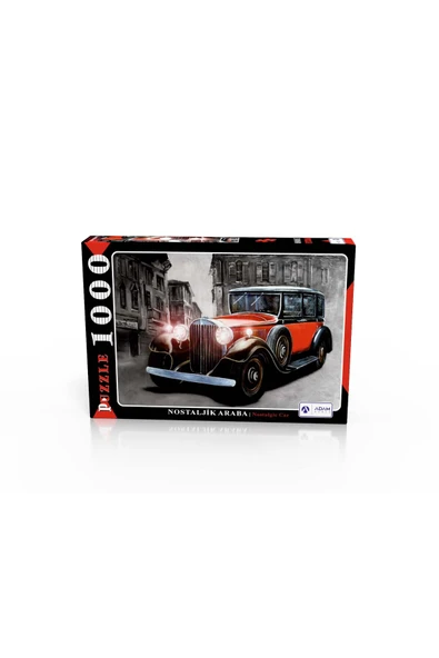EDKZEKA Nostaljik Araba 1000 Parça Puzzle ürün görseli 1