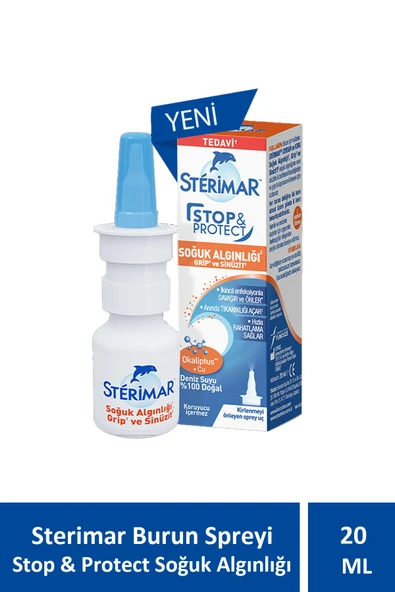 Sterimar Burun Spreyi Stop & Protect Soğuk Algınlığı 20 ml ürün görseli 1
