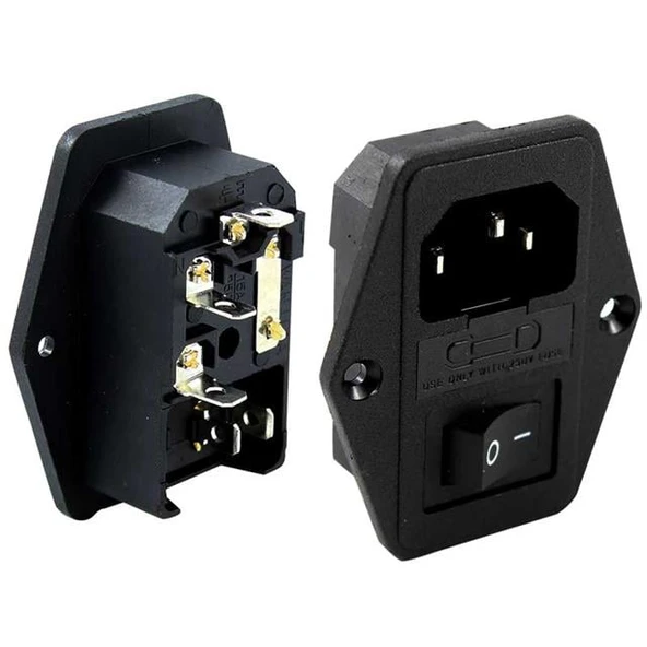 PowerMaster C7 Dişi Fiş Şase Anahtarlı Kulaklı (IC-214) ürün görseli 1