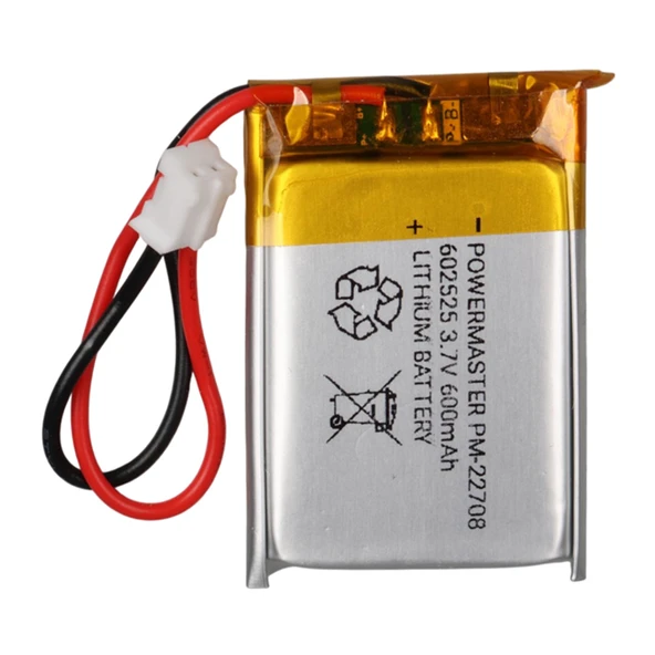 Powermaster 602525 3.7 Volt 600 Mah Lityum Polimer Pil ürün görseli 1