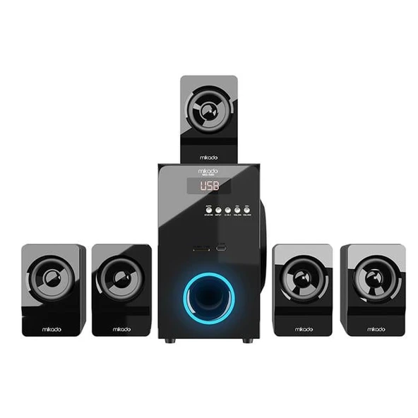 Mikado MD-581BT 110W USB/SD/FM/BT Destekli 5+1 Ses Sistemi Hoparlör - Speaker ürün görseli 1