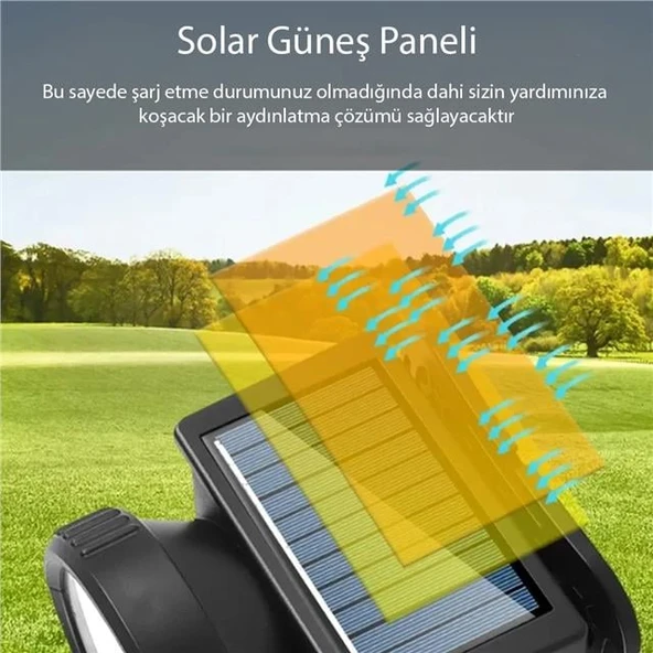 Powermaster WH-8868A Solar Kafa Lambası - Resim 2