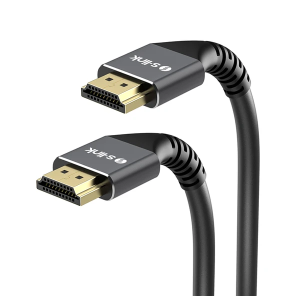 S-Link SLX-HD4K30 30 Metre v2.0 4K Metal Uçlu Zırhlı Yüksek Performanslı HDMI Kablosu ürün görseli 1