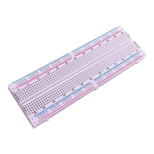 Elektromer MB-102 830 Delik 16.5Mm/5.4Mm/0.85Mm Büyük Boy Bread Board ürün görseli 1