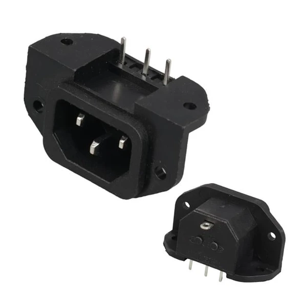 IC-212C C14 Power Soket Erkek Kulaklı 90'C Pcb ürün görseli 1
