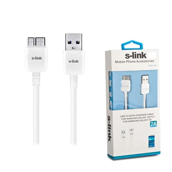 S-Link SMG-495 Note 3-S5 Data Şarj Kablosu ürün görseli 1