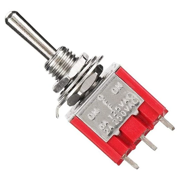 IC-148B  9 Pin On-Off Ø6Mm Toggle Switch MTS-303 - Resim 5