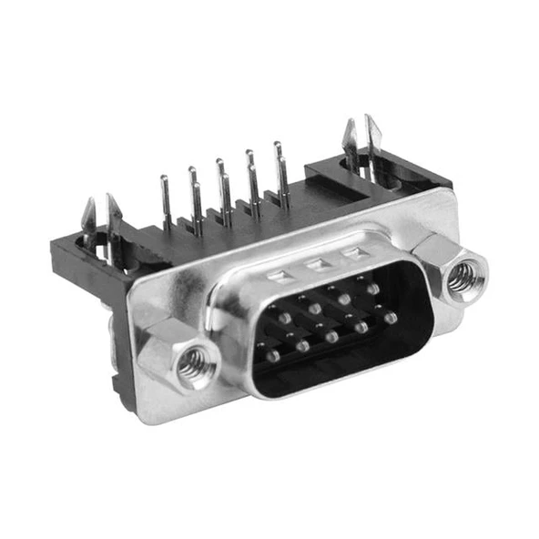9 Pin Erkek D-SUB 90 Derece Konnektör ürün görseli 1