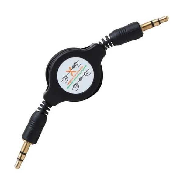 Powermaster Makaralı 3.5 Mm Stereo Erkek-Erkek Kablo ürün görseli 1