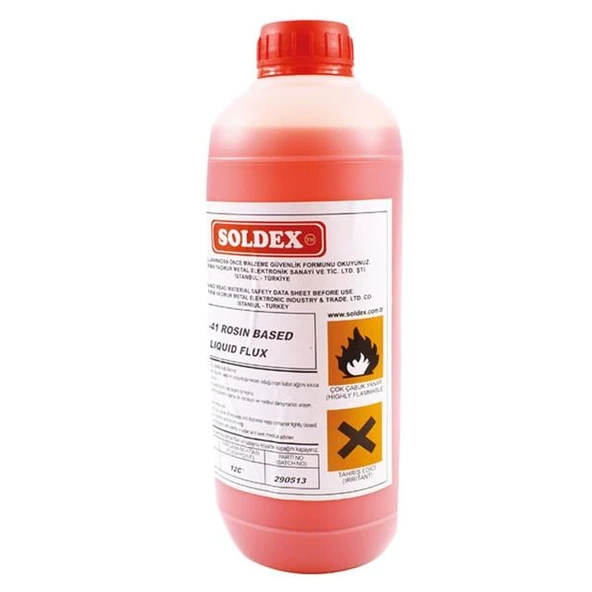 Soldex ASR-41 1 Lt. Köpürebilir Reçine Bazlı Sıvı Flux ürün görseli 1