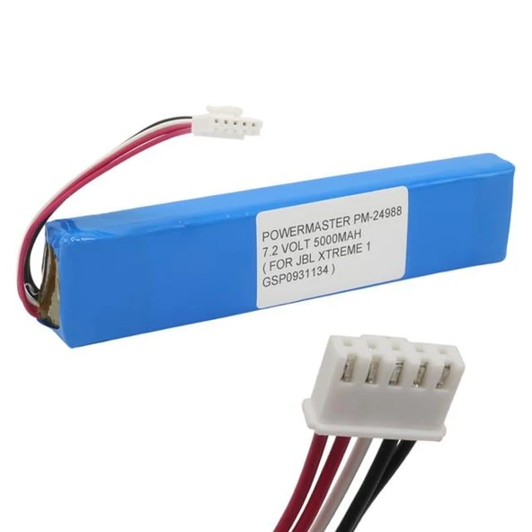 PowerMaster PM-24988 7.4V 5000mAh Li-ion Lityum Batarya (JBL Xtreme1 Pili Uyumlu) ürün görseli 1