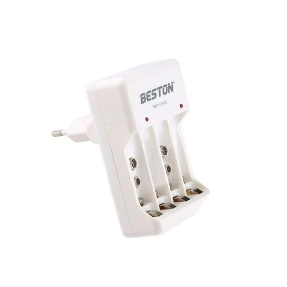 Beston BST-C802 2 - 4 Adet AA/AAA * 1 - 2 Adet 9 Volt Pil Şarj Cihazı ürün görseli 1