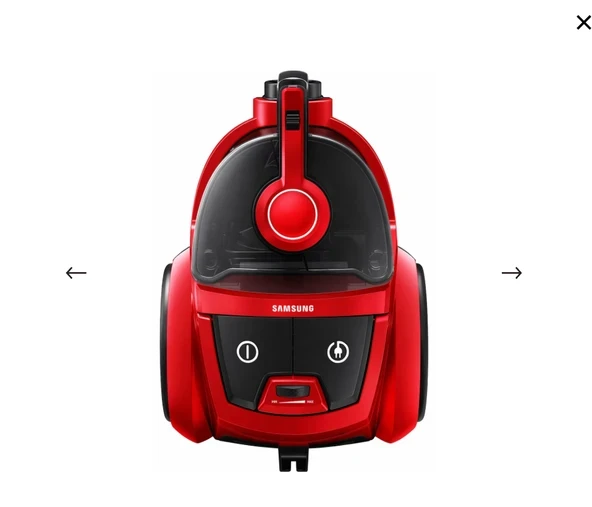Samsung VC07R302MVR Kırmızı 750 W Toz Torbasız Süpürge ürün görseli 1